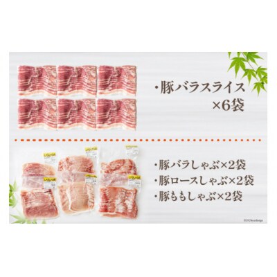 4回 定期便 宮崎県産 豚肉 こま 焼肉 肩ロース バラスライス しゃぶしゃぶ [31as0124]