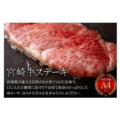 宮崎牛 サーロイン ステーキ 200g×2 合計400g ハツトリー 宮崎県 [31aw0007]