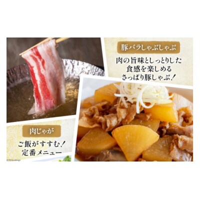 5回 定期便 宮崎県産 豚バラ しゃぶしゃぶ 切落し 合計7.5kg [31ba0047]