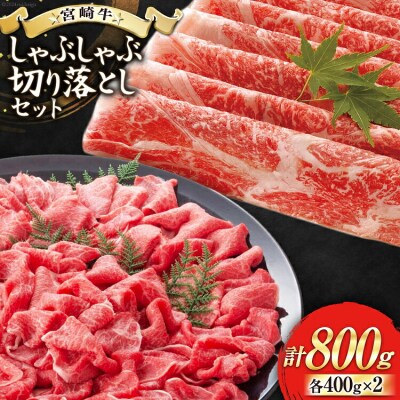 【宮崎牛】 宮崎 県産 宮崎牛 モモ スライス 切り落とし セット [31bb0029]