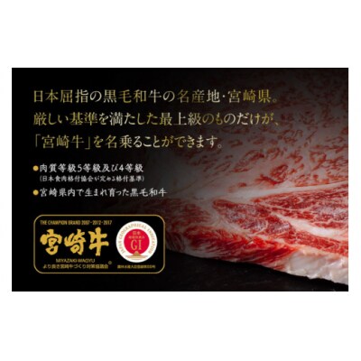 宮崎牛 A4 赤身 ステーキ 150g×3枚 特製ステーキソース [31bg0016]