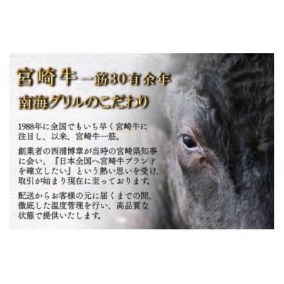 宮崎牛 A4 赤身 ステーキ 150g×3枚 特製ステーキソース [31bg0016]