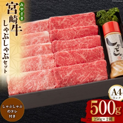 宮崎牛 A4 ロース 赤身 スライス セット 各250g 計500g [31bg0010]
