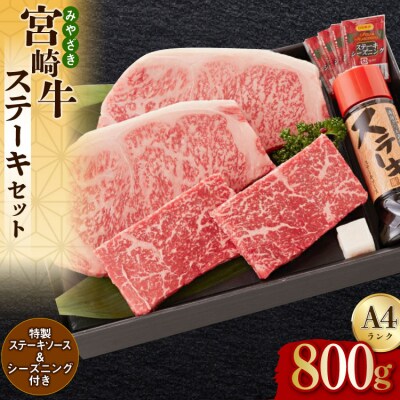 宮崎牛 A4 赤身 150g×2 サーロイン 250g×2 合計800g [31bg0015]