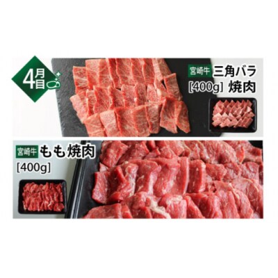 6回 定期便 宮崎牛 豪華 バラエティ 6ヶ月コース 合計4.6kg [31ag0139]