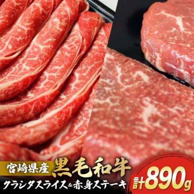 宮崎県産 黒毛和牛 クラシタロース スライス500g [31ag0127]