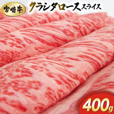 【宮崎牛】クラシタ ロース スライス 400g マルミヤストア 宮崎県 美郷町 [31ag0109]