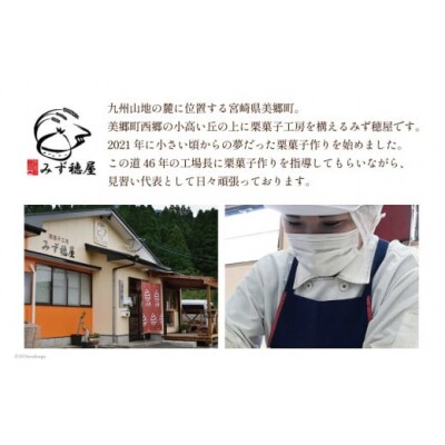 【2日で1 000個完売!】 栗きんとん 穂垂 3個入り 栗菓子工房みず穂屋 [31at0017]