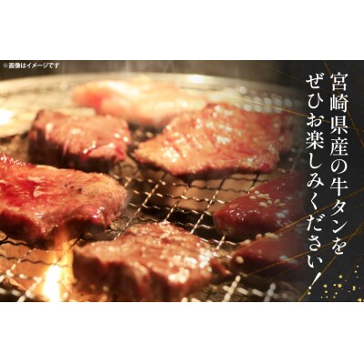 牛肉 牛タン 宮崎県産 黒毛和牛 タン スライス 300g  [31bn0001]