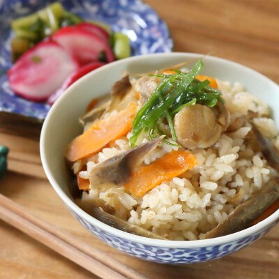 三陸山田 炊き込み ごはん の素( 帆立 ・ 牡蠣 各1袋)セット 