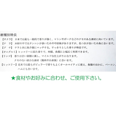 三陸山田 燻製 用 スモークウッド 6個セット