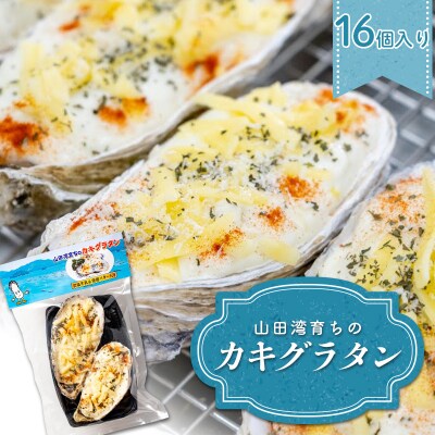三陸山田産 山田湾 育ちの カキ グラタン (16個入り)  牡蠣