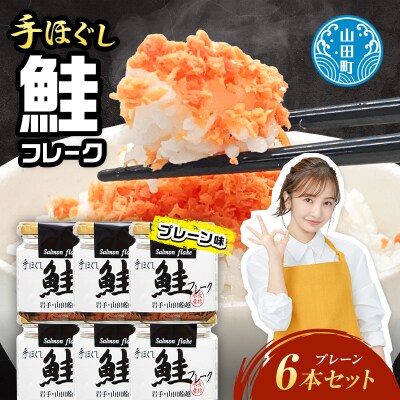三陸山田 鮭 フレーク 6本セット サーモン