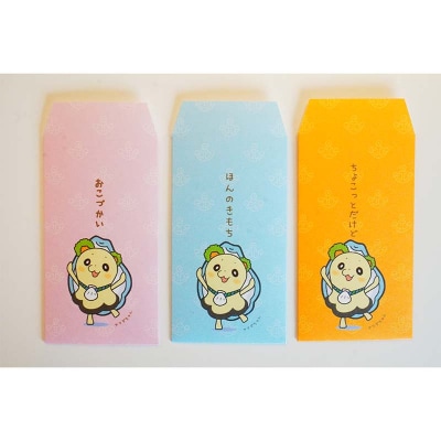 三陸山田 ヤマダちゃんセット×3種(レター、ピンバッチ、ポチ袋) 