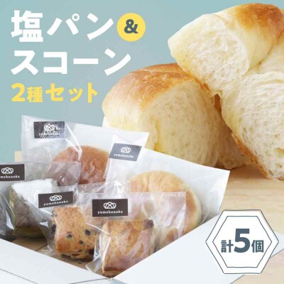 【冷凍】スコーン&臥龍塩パン 5個セット [AGAY058]
