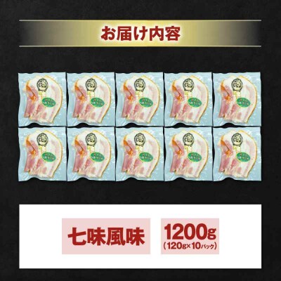 大洲産ブランドポーク『オズの箱入り娘』　厚切りベーコンスライス(七味入)×10ケ[AGAZ008]