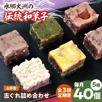 【全3回定期便】大洲の旬を感じる!山栄堂の志ぐれ詰め合わせAセット(2箱) [AGBM053]
