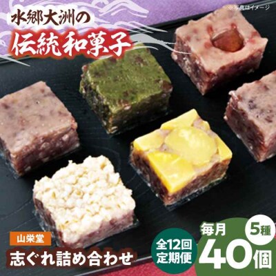 【全12回定期便】大洲の旬を感じる!山栄堂の志ぐれ詰め合わせAセット(2箱) [AGBM055]
