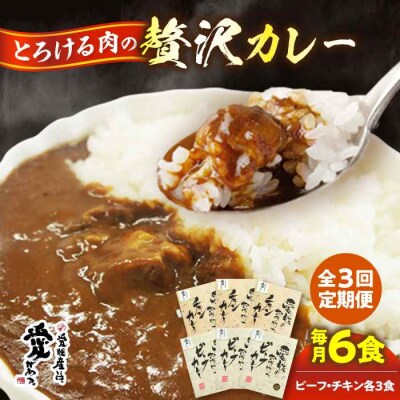 【全3回定期便】ご当地カレー!ビーフカレー&チキンカレーセット [AGBM071]