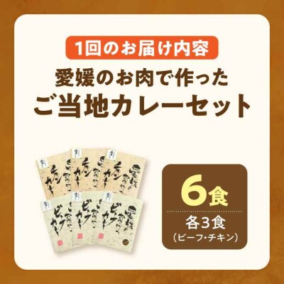 【全6回定期便】ご当地カレー!ビーフカレー&チキンカレーセット [AGBM072]