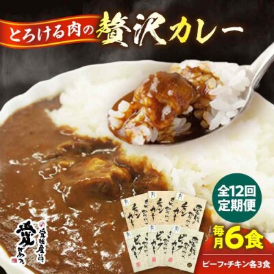 【全12回定期便】ご当地カレー!ビーフカレー&チキンカレーセット [AGBM073]