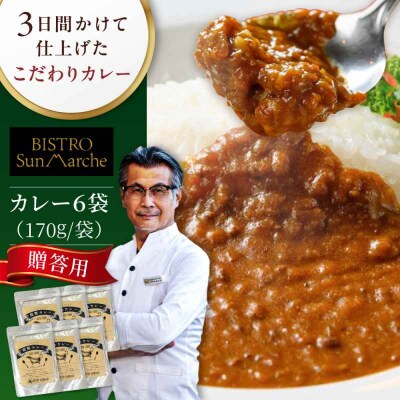【贈答用】【ご当地特選グルメ!】手作りビーフカレー 6食入り [AGBX016]