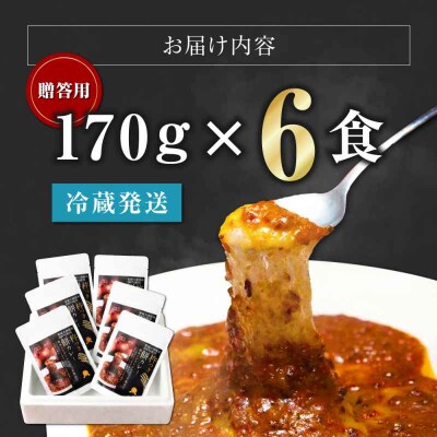 【贈答用】シェフ自慢の手作り 杵つき餅カレー(6食入り) [AGBX024]