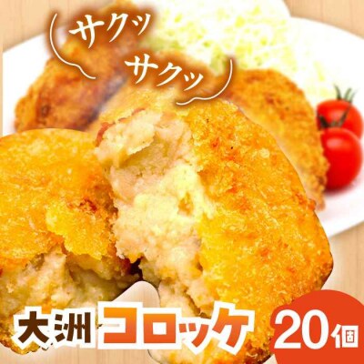 【冷凍】使いたい分だけ使える!郷土料理が進化した「大洲コロッケ」(20個) [AGCP401]