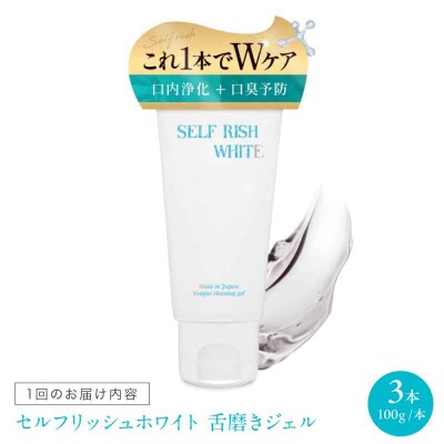 【全6回定期便】舌磨きジェル ミントフレーバー風味 3本(各100g) [AGCQ023]