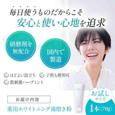 【トライアル】薬用ホワイトニング歯磨き粉 1本(70g)[AGCQ053]