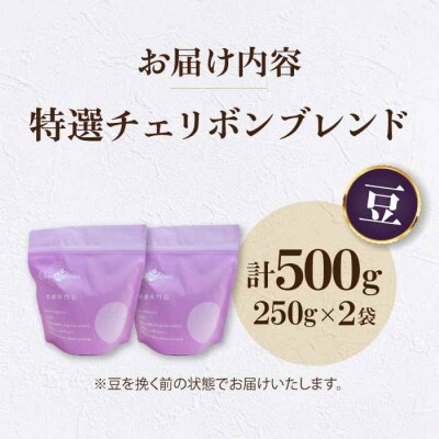 コーヒー豆 特選チェリボンマイルドブレンド 500g (250g×2袋)[AGCU003-1]
