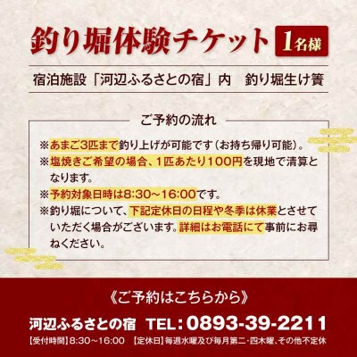 【電子クーポン】あまご釣り堀体験 クーポン(お一人様分) [AGDO001]