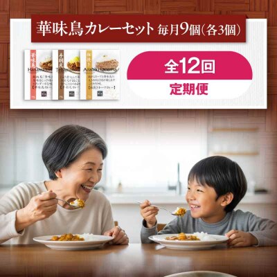 【全12回定期便】 博多華味鳥 カレーセット9食入り [AGDT026]