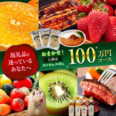 【大洲市コンシェルジュ】返礼品おまかせ!寄付額100万円コース [AGXX028]