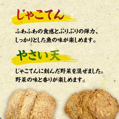 国産材料のみ使用!自然が育む正統派!じゃこてんとやさい天 20枚セット [AGAG001]