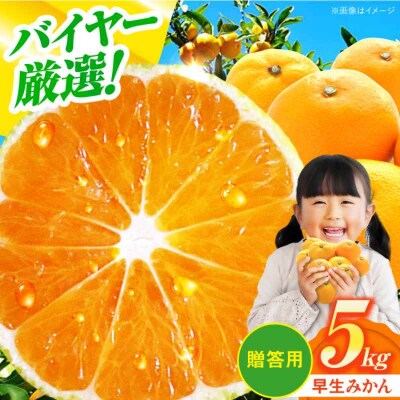【先行受付】【11月下旬から順次発送】【贈答用】早生みかん 5kg [AGAR008]