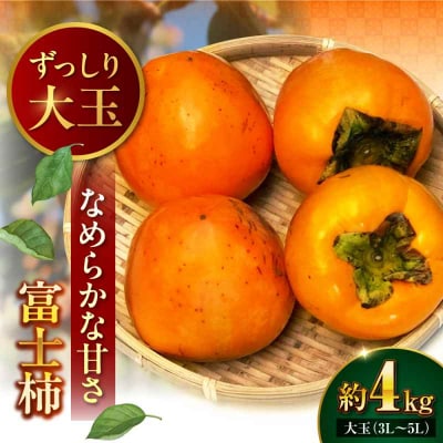 【先行受付】【11月下旬から順次発送】富士柿 4kg [AGAR015]
