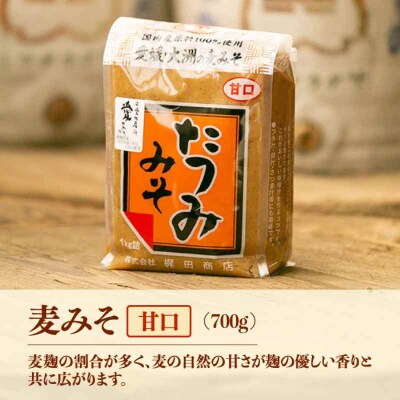 【贈答用】本物の味を毎日の食卓へ!たつみ 麦みそ4種食べ比べセット [AGBB012]