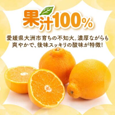 果実そのままの味わい!不知火100%ジュース 720ml×4本 [AGBC001]