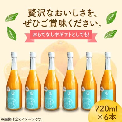 果実そのままの味わい!不知火100%ジュース 720ml×6本 [AGBC002]