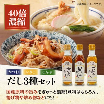 厳選素材の旨みをぎゅっと濃縮!濃縮だし3種とオイスターソースのお試しセット [AGBI001]