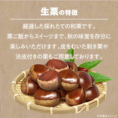 【先行受付】【9月上旬より順次発送】秋深まる味覚の宝!生栗2kg(L-2L) [AGBN043]