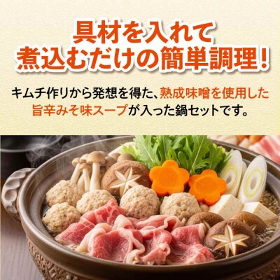 【冷凍】 大洲ちゃんこ鍋セット(3-4人前) [AGBY003]