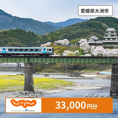 【じゃらんふるさと納税クーポン】 愛媛県大洲市でつかえる33,000円 クーポン