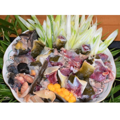 すっぽん鍋一人前・卵黄のはちみつ漬け