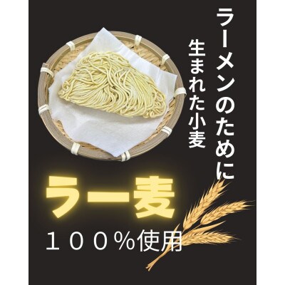 【化粧箱入り】福岡県産ラー麦100%使用の中華麺がうまい!とんこつラーメン(5食)【202609】