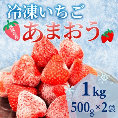 【福岡スイーツ自然の贈り物】化粧箱入り!福岡県産冷凍あまおう(計1kg[500g×2袋])20269