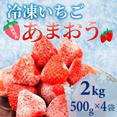 【福岡スイーツ自然の贈り物】化粧箱入り!福岡県産冷凍あまおう(計2kg[500g×4袋])20269