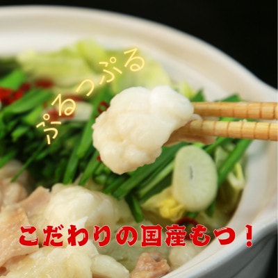 【化粧箱入り】素材にこだわりました!厳選博多牛もつ鍋セット(6人前醤油スープ)(筑前町)