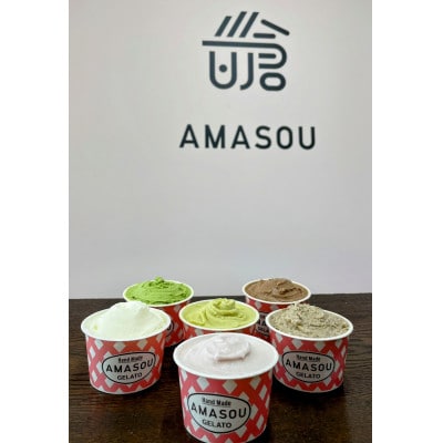 AMASOU Artigianale Gelato Box6【特製ジェラート100ml×6個】